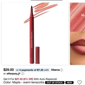 Summer Fridays flushed Lip stain in Maple